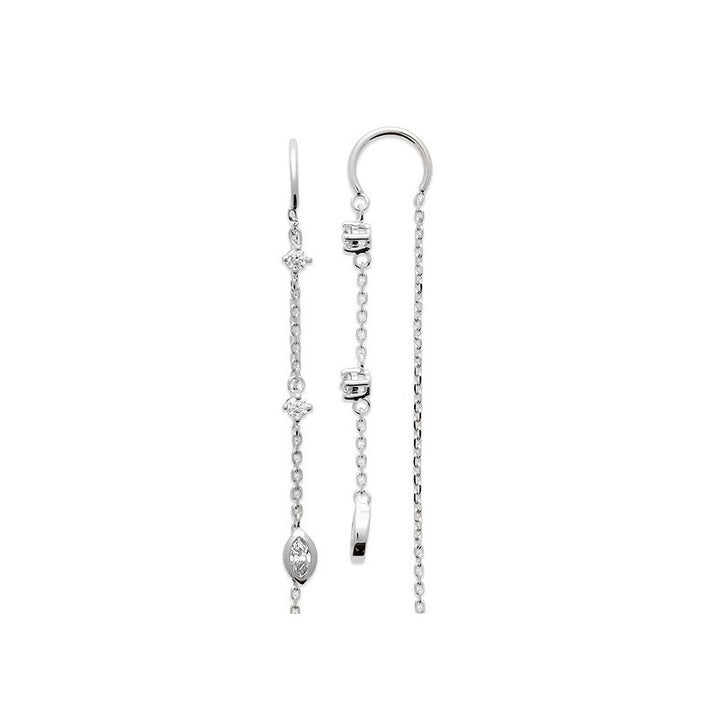 Boucle d'oreilles Mila argent