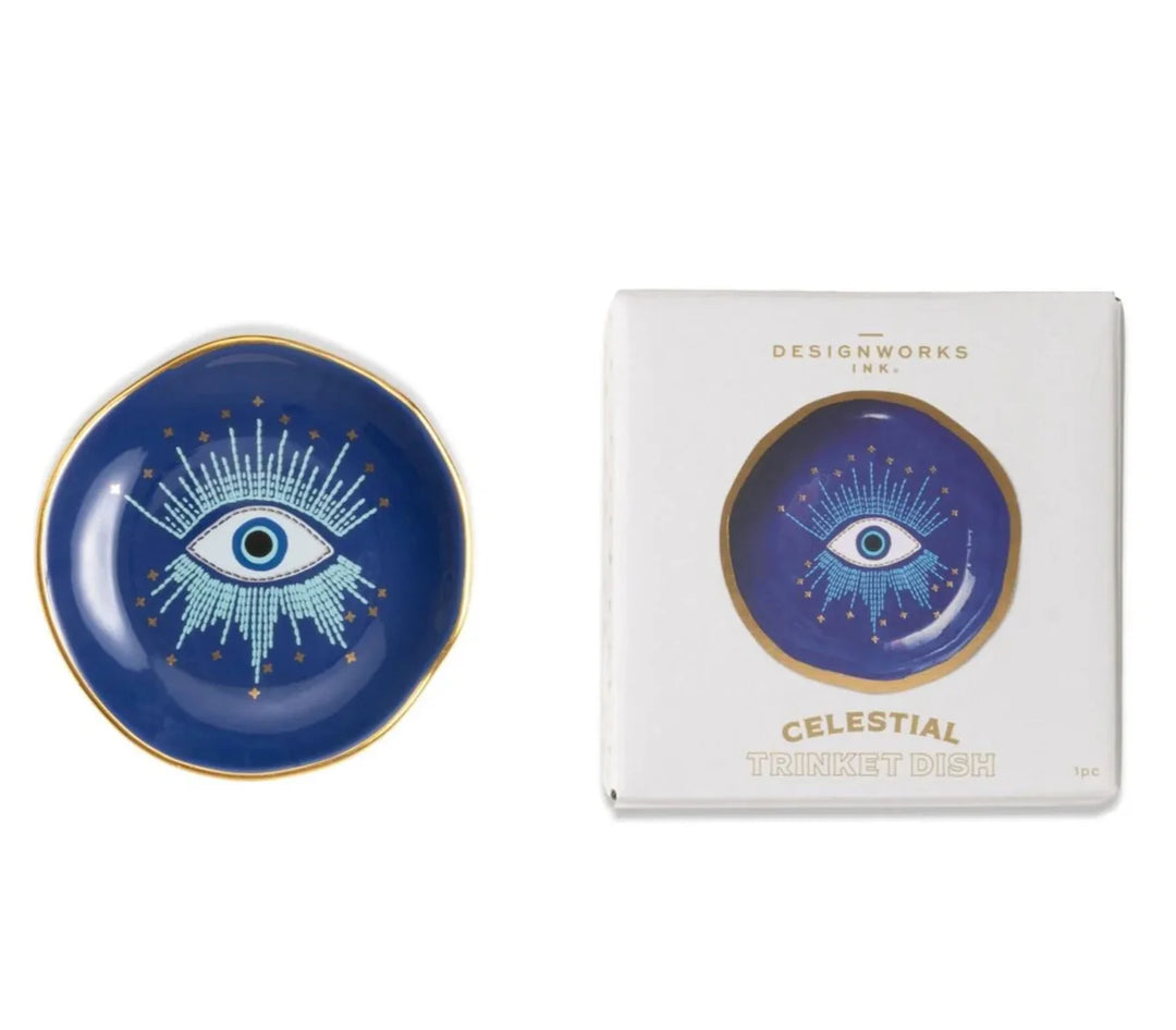 Celestial Ceramic Trinket Dish - Starry Eyed