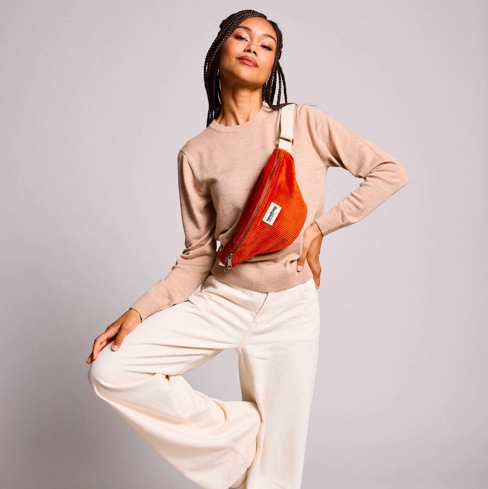 Banane Olivia - Velours Brique