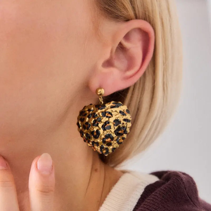 Boucles d'oreilles - Lea Leopard