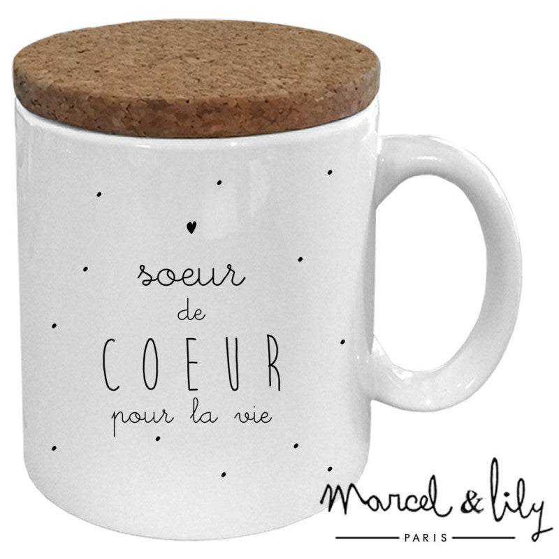 Mug "Soeur de coeur"  - Marcel et lily