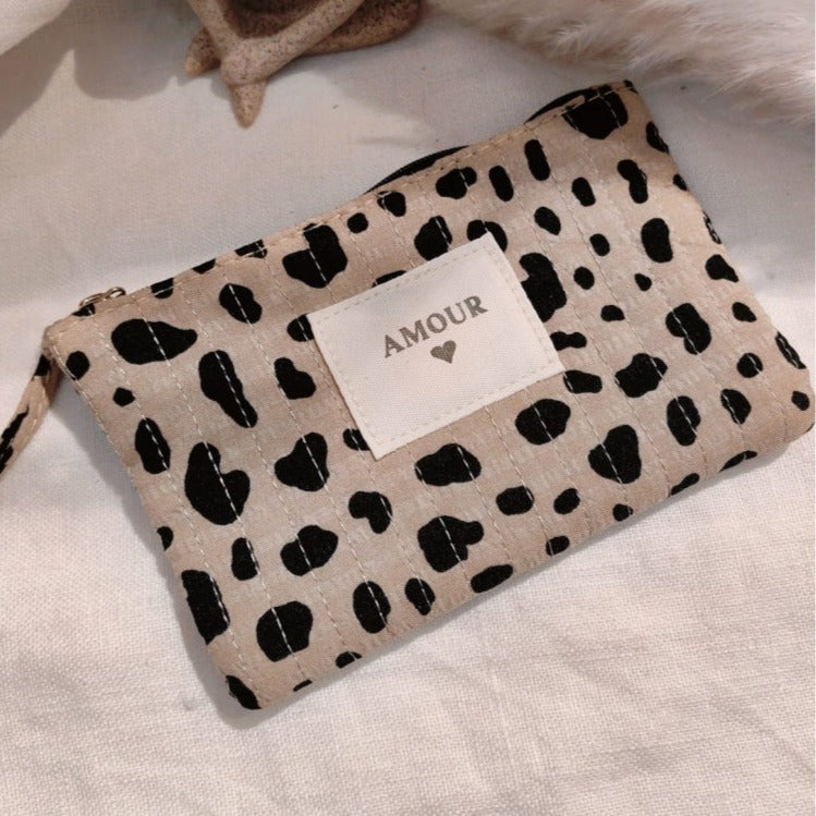Trousse panther beige