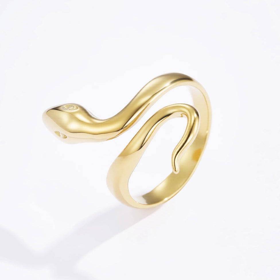 Bague doré - Serpent