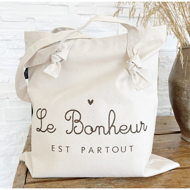 Tote bag "Le bonheur est partout"